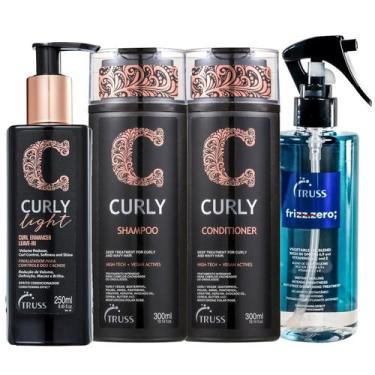 Imagem de Kit Truss Curly - Shampoo 300ml + Condicionador 300ml + Leave-in Light