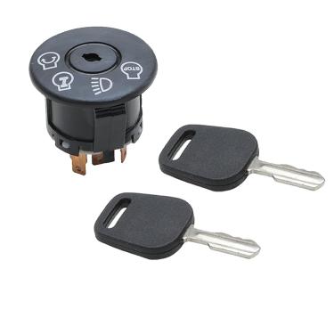 Imagem de Interruptor de ignição Virtionz com duas chaves compatível de substituição/substituição para Husqvarna 532175566 || 175566 || para cortadores de grama de montaria