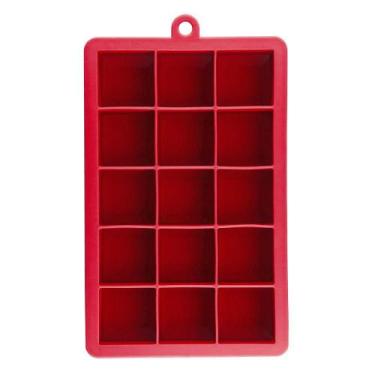 Imagem de Forma De Gelo 15 Cubos Vermelho Oikos