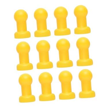 Imagem de Dynwave 12pcs Trampoline Pólo Caps de proteção Substituição Peças de reparo amarelo de substituição Instale facilmente o diâmetro de 25 mm