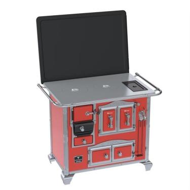 Imagem de Fogao a Lenha N 2 Gab Sec Xv Chapa de Aluminio Vermelho