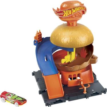 Imagem de Hot Wheels Pista City Downtown Hamburgueria - Mattel