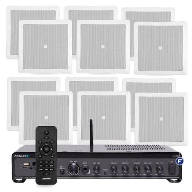 Imagem de Kit Som Ambiente Jbl Bluetooth Optical Conexão Tv + 12 Arandelas de Em