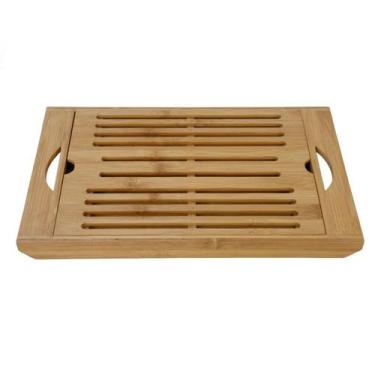 Imagem de Migalheira Bandeja Tábua Corte Bambu Pães Bolos Dolce Home