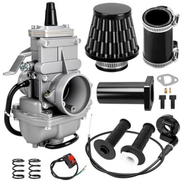 Imagem de CILOYU Kit de reposição de carburador de mini bicicleta de 28 mm para motor Predator 212 196cc 6,5hp Coleman CT200U BT200X CT200U-EX KT196 Go Kart Baja Warrior MB200 GX200 com peças de tubo de
