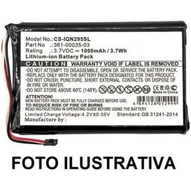 Imagem de Bateria Gps Cs-iqn295sl  361-00035-03, 361-00035-07 - bgb