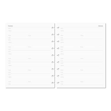Imagem de Discagenda Refis de inserção Planner Discbound 60 folhas 120gsm 36 kg 14,7 x 21 cm (contatos, HP Classic)