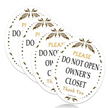 Imagem de Pacote com 4, placa de aviso autoadesiva acrílica de 12,7 x 10 cm de espessura, placas Airbnb para anfitrião, Vrbo Essentials para anfitriões, placas Vrbo, fácil de instalar