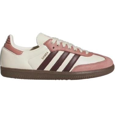 Imagem de Adidas Samba clássico feminino OG, Rubi vermelho branco creme, 34