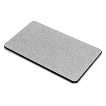 Imagem de madesmart Tapete de prato, coleção de pedras de secagem, acelera a evaporação de umidade, materiais naturais e minerais, base antiderrapante, carbono