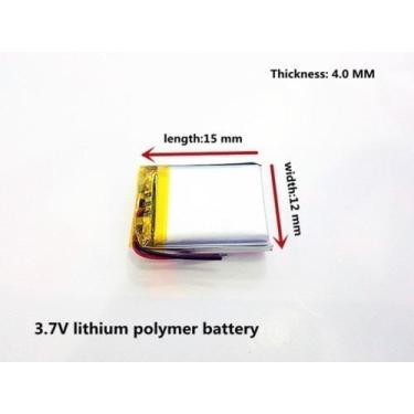 Imagem de Bateria 3,7v 90mah 4mm X 12mm X 15mm 1 Unidade  - - bgb