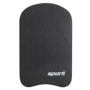 Imagem de Sporti Kickboard adulto para treinamento de natação - prancha de natação para homens e mulheres, prancha de água para homens e mulheres, auxílio de treinamento de natação - nova versão - preta