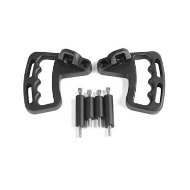 Imagem de Voodonala Barra de pega rígida superior superfície fosca metal preto para Jeep Wrangler JK JKU Sports, Freedom, Sahara, Rubicon e Unlimited 2010-2018 (JL não adequado)