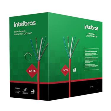 Imagem de Cabo Impact Giga UTP CAT6 4P IG6CAZ Azul Intelbras