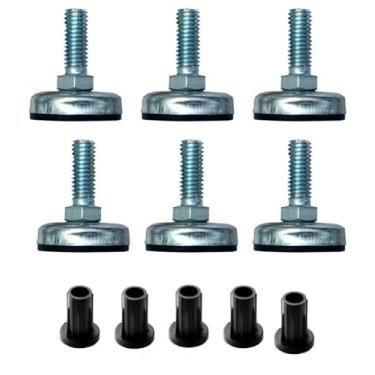 Imagem de Pé Nivelador P/Móveis Cama Mesa Sapata Regulável C/Bucha 20 unidades