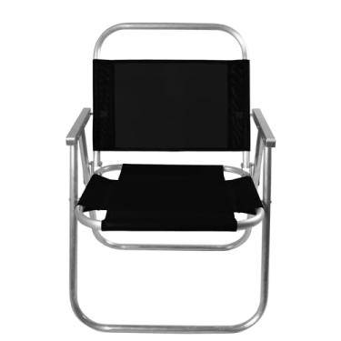 Imagem de CADEIRA DE PRAIA RIVIERA SENTAR REFORÇADA 130KG (Preto)