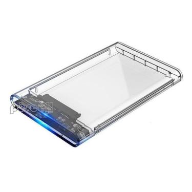Imagem de Case Para Hd Externo Transparente Notebook Sata 2.5 Usb 3.0