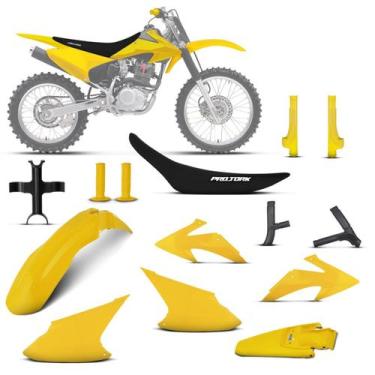 Imagem de Kit Plástico CRF 230F 2008 À 2014 Off Road - PRO TORK, AMARELO, Único