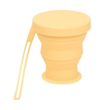 Imagem de Copo Portátil Dobrável - Caneca Dobrável Copo Portátil para Bebidas 200ml | Recipientes para Bebidas Quentes e Frias para Campismo, Mochilagem, Ciclismo, Chá, Praia, Corrida e Água Corrente