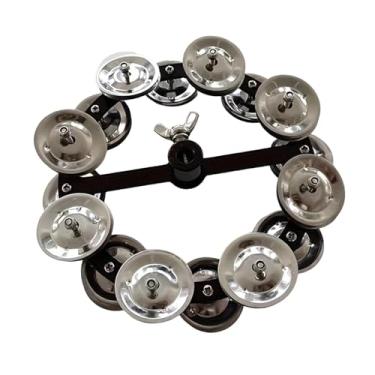 Imagem de predolo Pandeiro Hi Hat Acessório de Percussão Portátil para Conjunto Musical