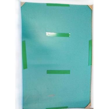 Imagem de Espelho Multiuso Lapidado Fita Dupla Face 3M 50x50 cm Quadrado Cantos 
