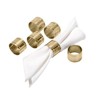 Imagem de JG 6 ANÉIS P/GUARDANAPO EM PVD DOURADO ELEGANCE