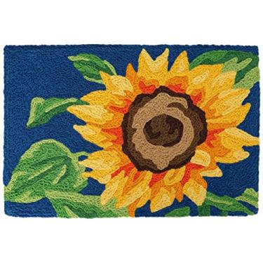Imagem de Bold Sunflower Jellybean Accent Tapete com flor floral tapete 50,8 cm x 76,2 cm