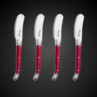 Imagem de Jogo Facas Para Manteiga Laguiole Caixa Elegante Em Madeira - La Tour,