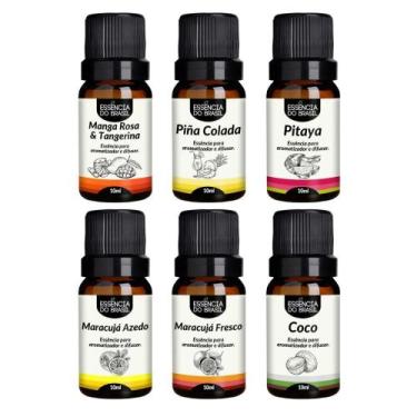 Imagem de Kit 6 Essências Premium 10Ml - Experiência Tropical - Essência Do Bras