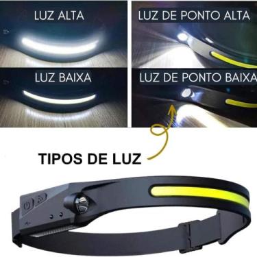 Imagem de Lanterna de cabeça de LED recarregável por USB Show - WCAN