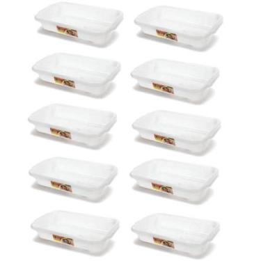 Imagem de Kit 10 Bandejas Organizadoras Multiuso 3 Litros Em Plástico - Ercaplas