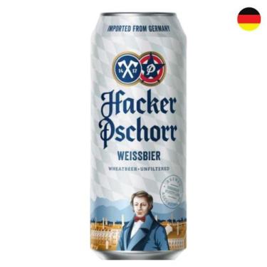 Imagem de Cerveja Alemã Hacker Pschorr Weissbier Lata 500ml