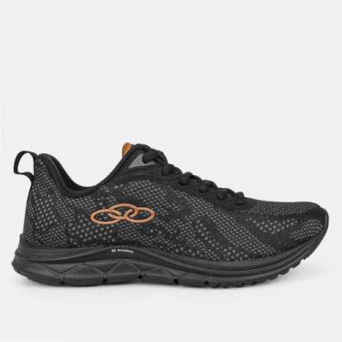 Imagem de Tênis Feminino Olympikus Citrus 2, Preto, Dourado, 35