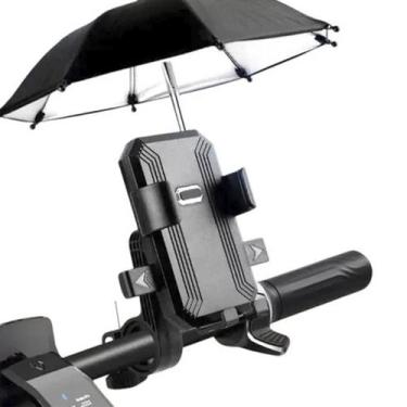 Imagem de Suporte Celular Guarda Chuva Moto Motocicleta Bike Bicicleta Scooter P