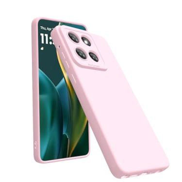 Imagem de Capa compatível com Moto G Stylus 2025: proteção militar de silicone líquido, capa de grau Armor G Stylus 2025, capas de telefone de proteção resistente para G Stylus rosa