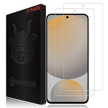 Imagem de G-Armor Pacote com 2 protetores de tela de vidro ultra transparente para Samsung Galaxy S24 FE (Fan Edition) - Substituição vitalícia, vidro temperado 9H, resistente a arranhões, compatível com capa