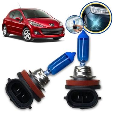 Imagem de Lampada Super Branca Farol de Milha H11 8500k Peugeot 207 - Tech-One