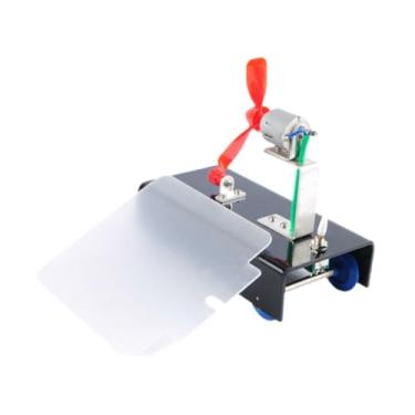 Imagem de Fenteer Kit de experimento científico, presentes de ação e reação, modelo de construção, modelo de carro movido a vento, brinquedos educativos para