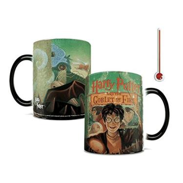 Imagem de Morphing Mugs Harry Potter - Capa de livro Cálice de Fogo - Uma caneca de cerâmica sensível ao calor que muda de cor de 325 ml - Imagem revelada quando um líquido quente é adicionado!