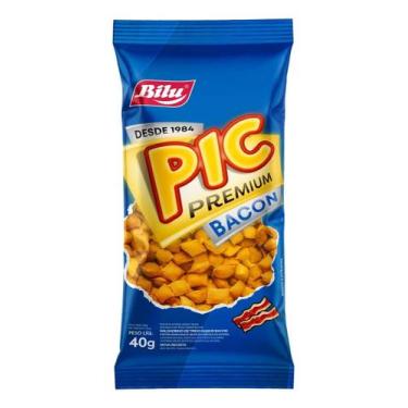 Imagem de Kit c/ 6 Salgadinho Pic sabor bacon 40g - Bilu