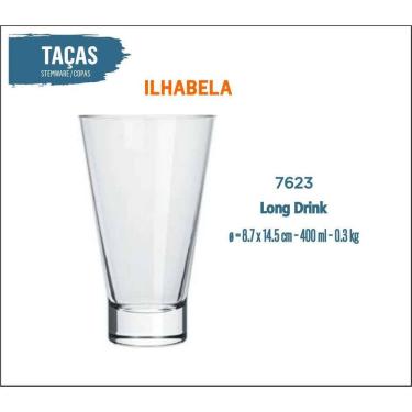 Imagem de 24 Copos Ilhabela 400Ml - Drink Coquetel Batida Suco