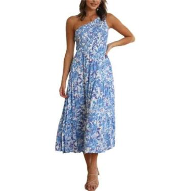 Imagem de Vestido casual feminino, folgado, liso, manga curta, outono - Yongkang