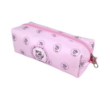 Imagem de Estojo Escolar Professora Querida Coruja Rosa Simples Grande - GICALLI