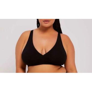 Imagem de Sutiã Triângulo Hering KGP2 Feminino Sem Aro Sem Bojo Algodão T. P/XG,