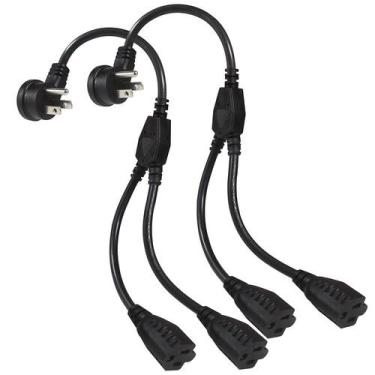 Imagem de Cabo de extensão de alimentação Y Splitter KUNCAN de 1 pé com plugue p