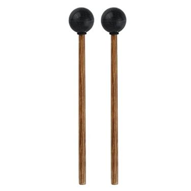 Imagem de 1 par de conjunto de acessórios para instrumentos de 20 cm com cabeça de borracha de martelo de tambor para tocar