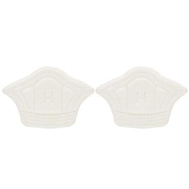 Imagem de Almofada autoadesiva macia para o calcanhar, protetor antiderrapante para pés doloridos (branco)