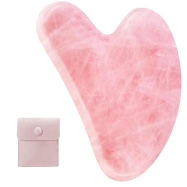 Imagem de Ferramentas faciais para Gua Sha, pedra de jade natural para Guasha, bastões de massagem manual para esculpir a linha do queixo e reduzir inchaço, ferramenta de massagem facial, ferramenta de cuidados