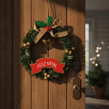 Imagem de Guirlanda Com Guizos Para Porta Enfeite De Natal - Rio Master, Dourado