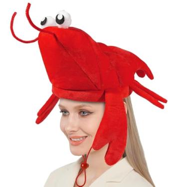 Imagem de Jococs Chapéu de lagosta, fantasia de lagosta, chapéus engraçados, fantasia de animal do oceano, fantasia de lagosta, artigos de festa